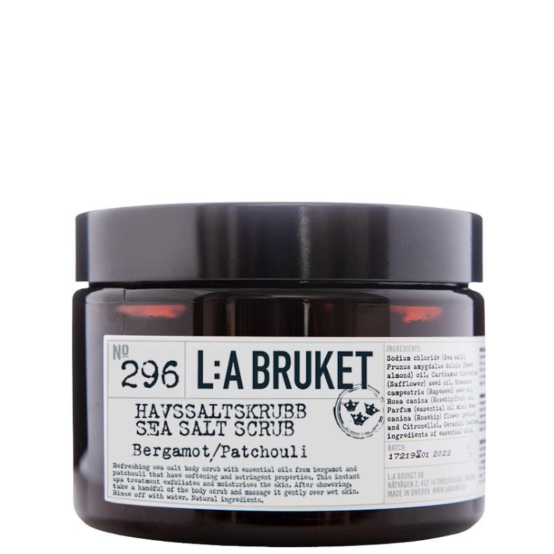 296 Sea Salt Scrub Bergamot/Patchouli
