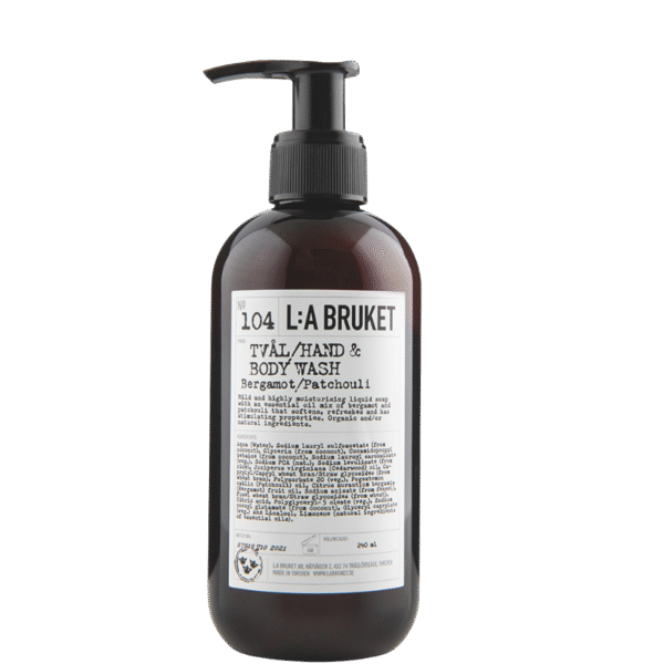 104 Hand & Body Wash Bergamot/Patchouli
